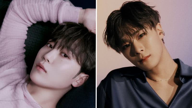 Seungkwan, do SEVENTEEN, á esq.; e Moonbin, do ASTRO, à dir. - Divulgação/ Fantagio/ PLEDIS Entertainment