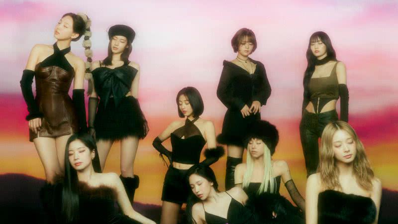 Imagem das integrantes dO TWICE na divulgação do novo single - Divulgação/ JYP Entertainment