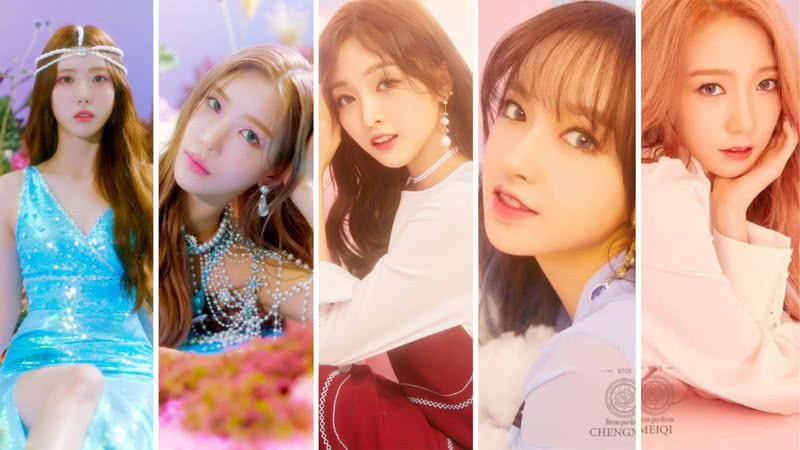 Imagens promocionais de Luda, Dawon, Xuan Yi, Cheng Xiao, e Mei Qi, do WJSN - Divulgação/Starship Entertainment