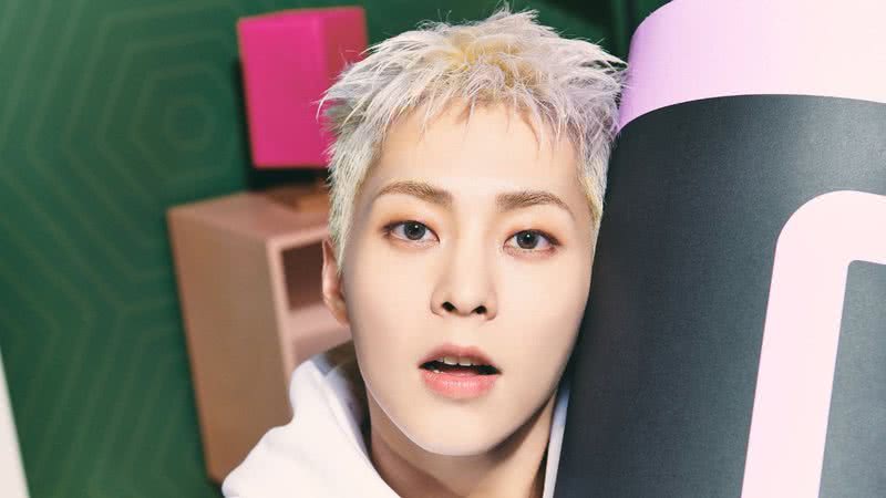 Xiumin para a divulgação do álbum 'Brand New' - Divulgação/SM Entertainment