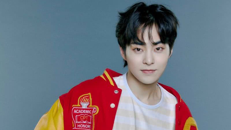 Concept photo de Xiumin, do EXO, para o álbum 'Don't Fight the Feeling' - Divulgação/SM Entertainment