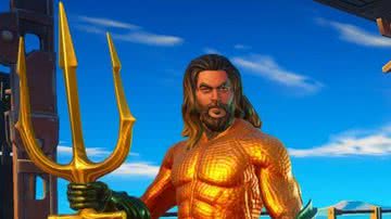 Imagem promocional da skin do Aquaman em Fortnite - Divulgação/Epic Games