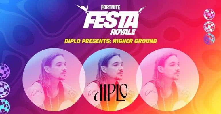 Imagem promocional do evento Festa Royale com Diplo - Divulgação/Epic Games