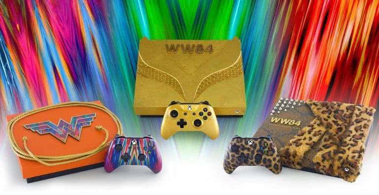Novos designs do Xbox One inspirados em Mulher-Maravilha 1984 - Divulgação/Microsoft