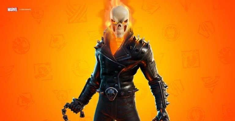 Imagem promocional da skin do Motoqueiro Fantasma para o Fortnite - Divulgação/Epic Games