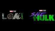 Logos das séries Loki e She-Hulk - Divulgação/Marvel