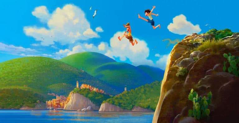 Imagem promocional da animação Luca (2021) - Divulgação/Disney