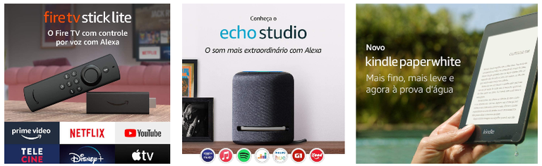Conheça os dispositivos Echo Amazon - Reprodução/Amazon