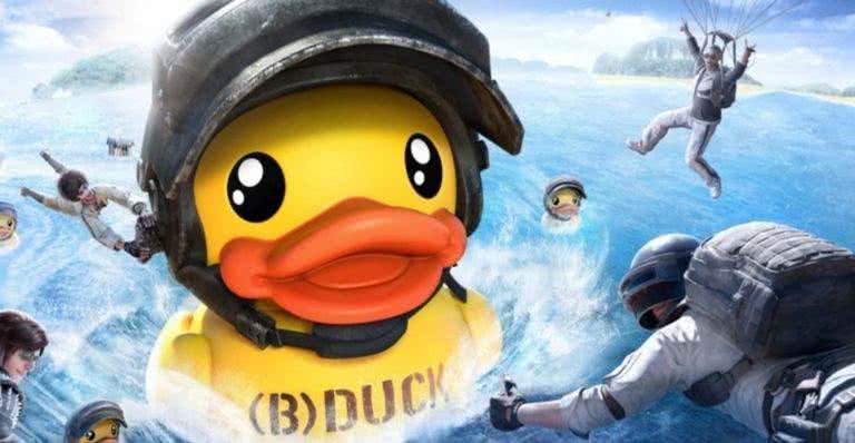 Imagem promocional da parceria do PUBG Mobile com o pato B.Duck - Divulgação/PUBG MOBILE