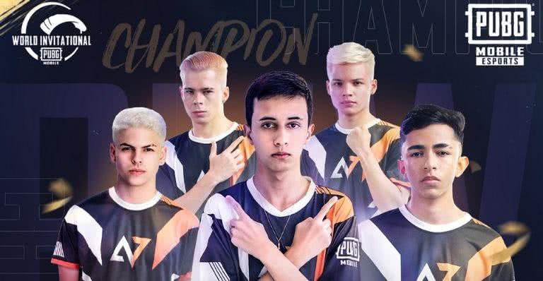 Alpha 7, a campeã do PUBG MOBILE World Invitational 2021 - Divulgação/PUBG MOBILE