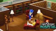 Imagem promocional do crossover entre Sonic e Two Point Hospital - Divulgação/SEGA