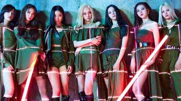 Integrantes do CLC durante as promoções de Helicopter - Divulgação/Cube Entertainment