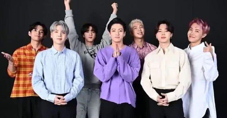 BTS durante o MTV Video Music Awards - Divulgação/Youtube/MTV