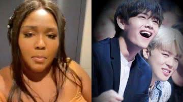Lizzo faz música sobre amizade de Jimin e V, do BTS; confira - Reprodução/Instagram (Big Hit Music)
