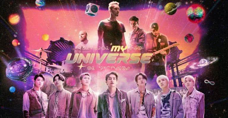 BTS e Coldplay para a música "My Universe" - Divulgação