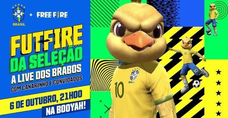 Craques do Free Fire e do futebol se enfrentam na 'Live dos Brabos' - Divulgação