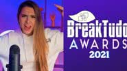 Bibi Tatto e o logo do Breaktudo Awards - Divulgação