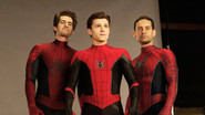 Andrew Garfield, Tom Holland e Tobey Maguire - Divulgação/Sony Pictures