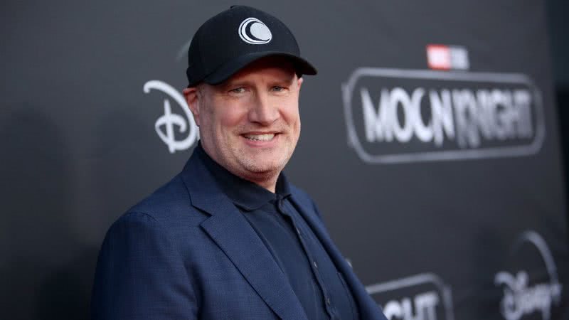 Kevin Feige, presidente da Marvel, na estreia de Cavaleiro da Lua - Getty Images
