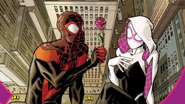 Miles Morales e Gwen-Aranha, casal da Marvel Comics - Divulgação/ Marvel Comics