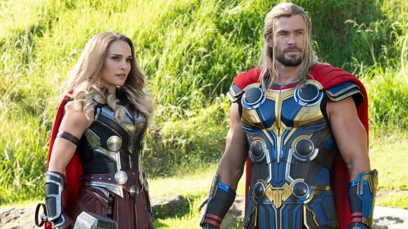 Thor e Jane Foster para o filme "Thor: Amor e Trovão" - Divulgação/Marvel Studios