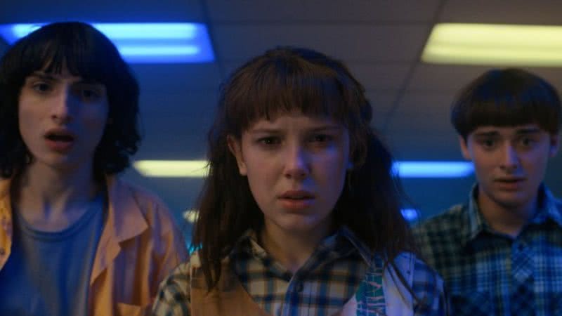 Mike, Eleven e Will em cena de 'Stranger Things' - Divulgação/Netflix