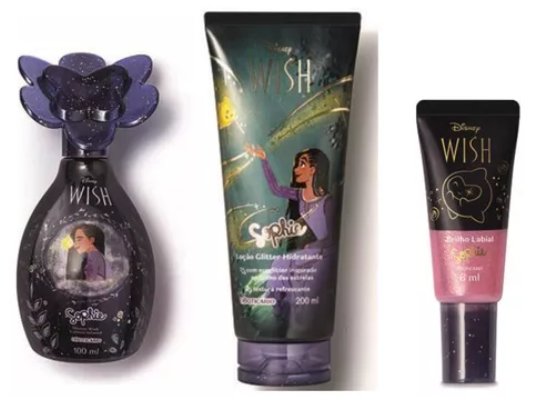 Presente Colônia Sophie Disney Wish + Hidratante + Gloss