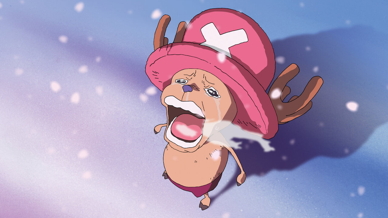 Cena de "Episódio Chopper Plus: Flor do Inverno, Milagre da Cerejeira"
