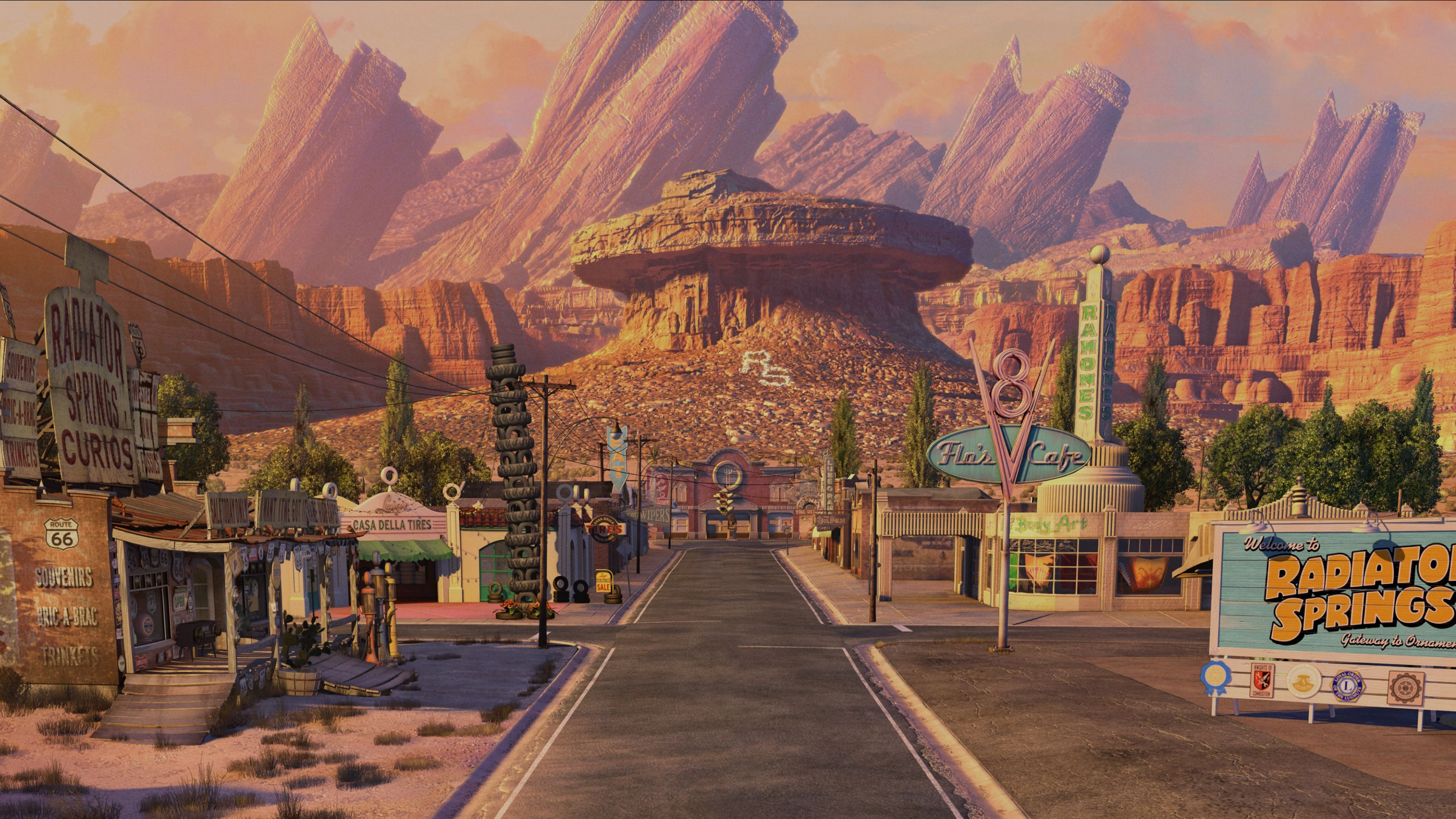 Paisagem de Radiator Springs