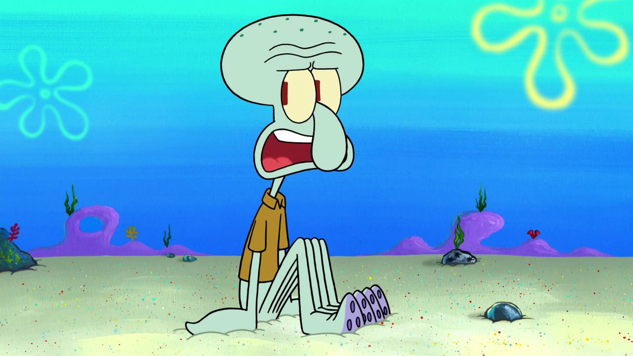 Lula Molusco na animação 'Bob Esponja: Calça Quadrada'