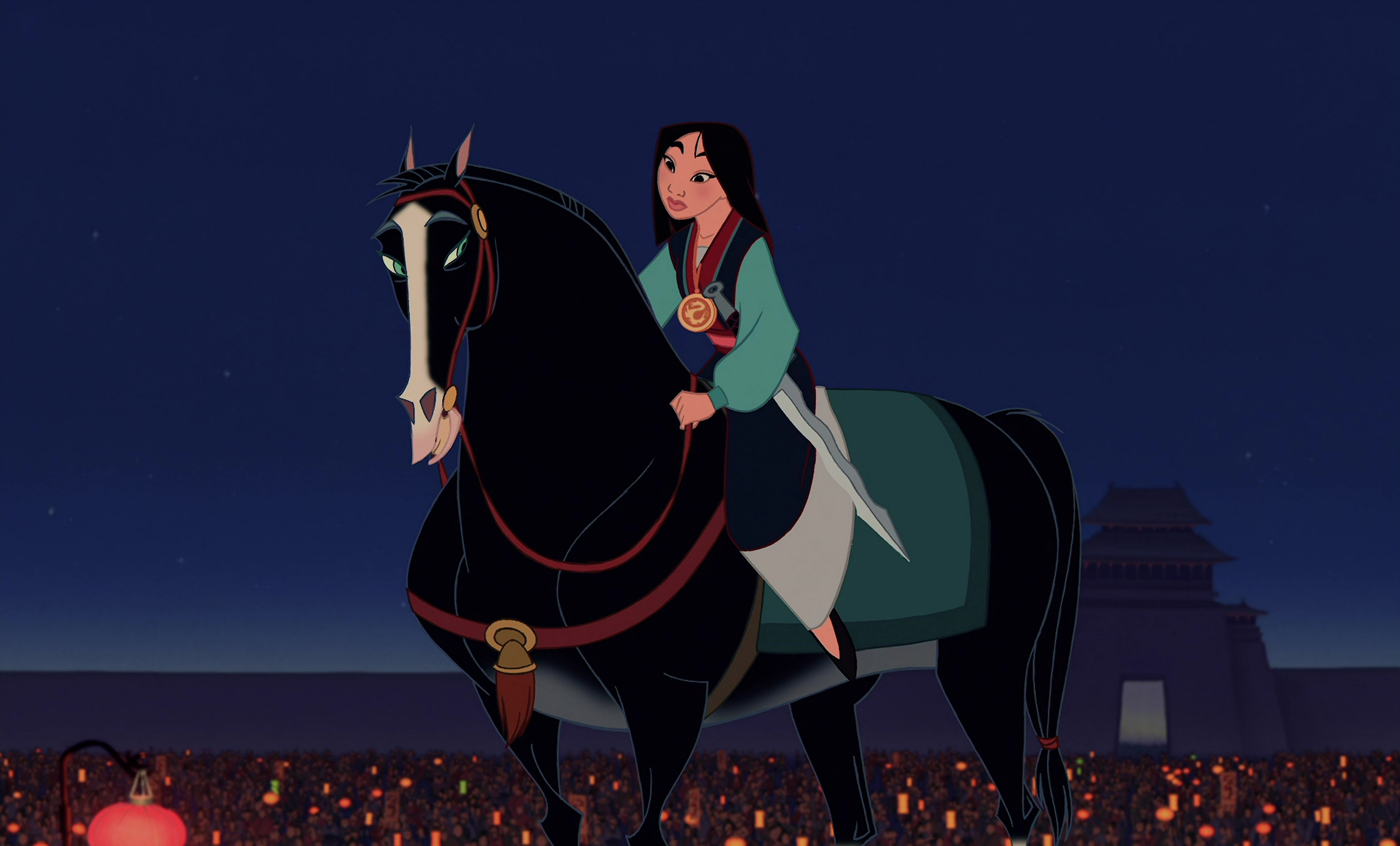Cena da animação "Mulan" (1998)