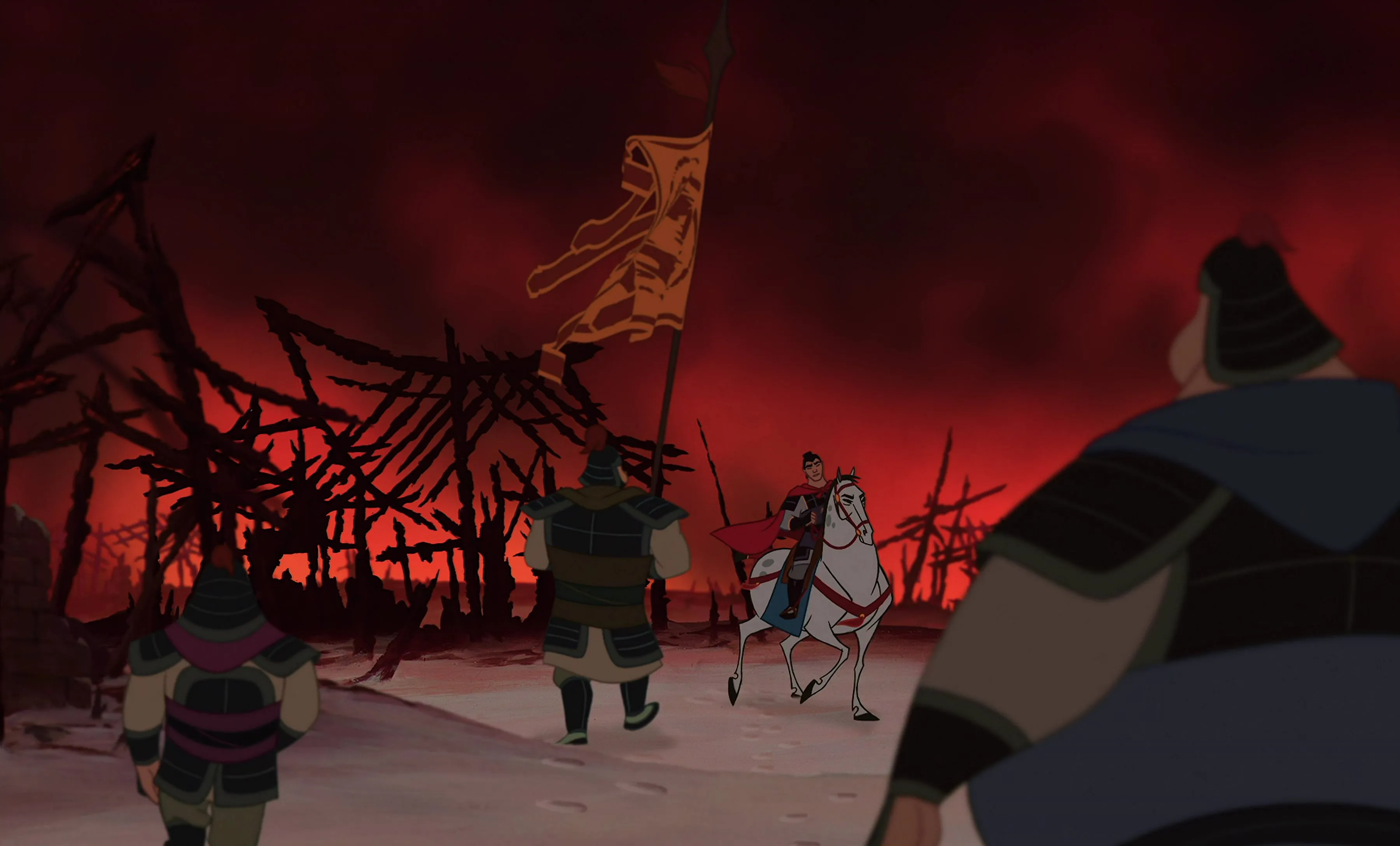 Cena da animação "Mulan" (1998)