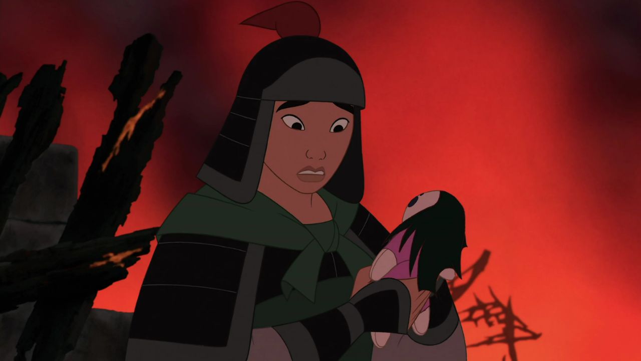 Cena da animação "Mulan" (1998)
