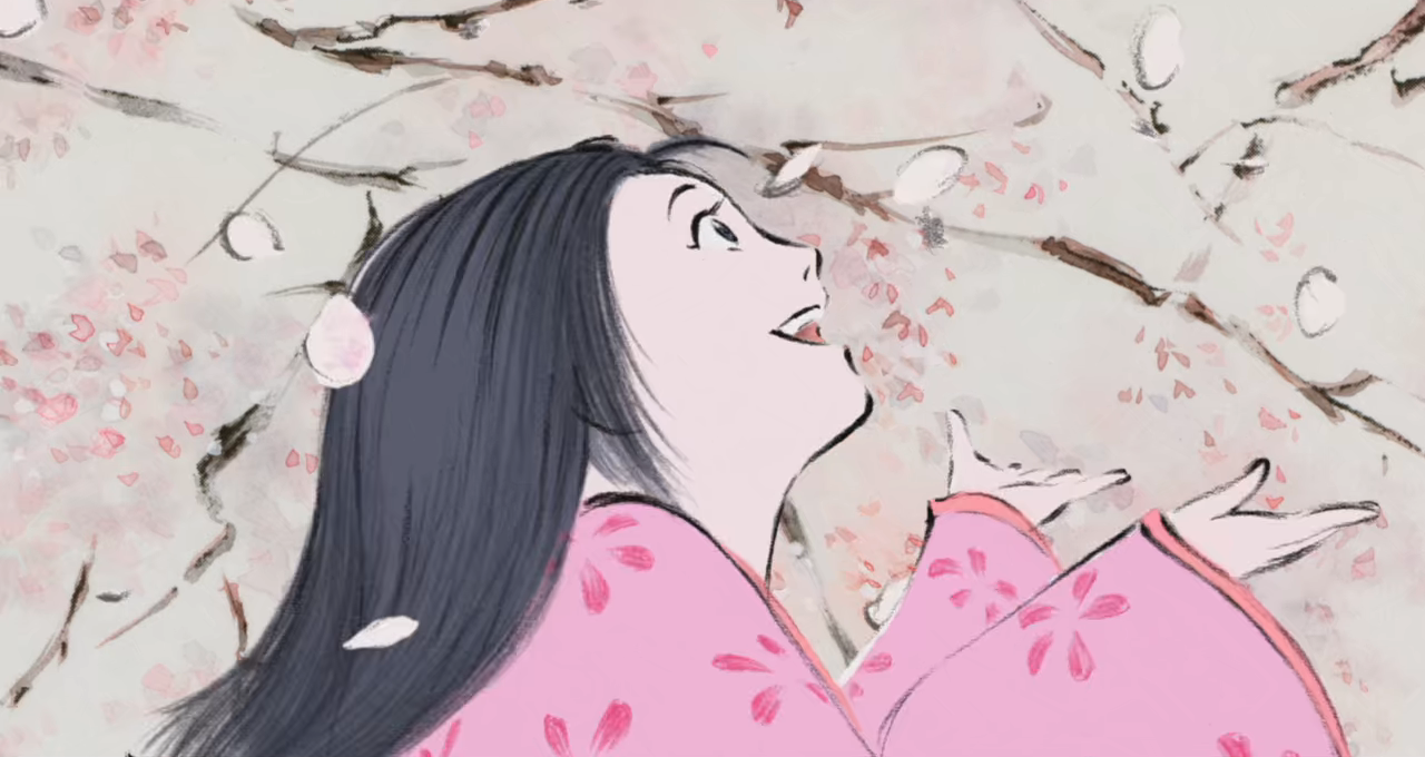 Cena do filme 'O Conto da Princesa Kaguya'