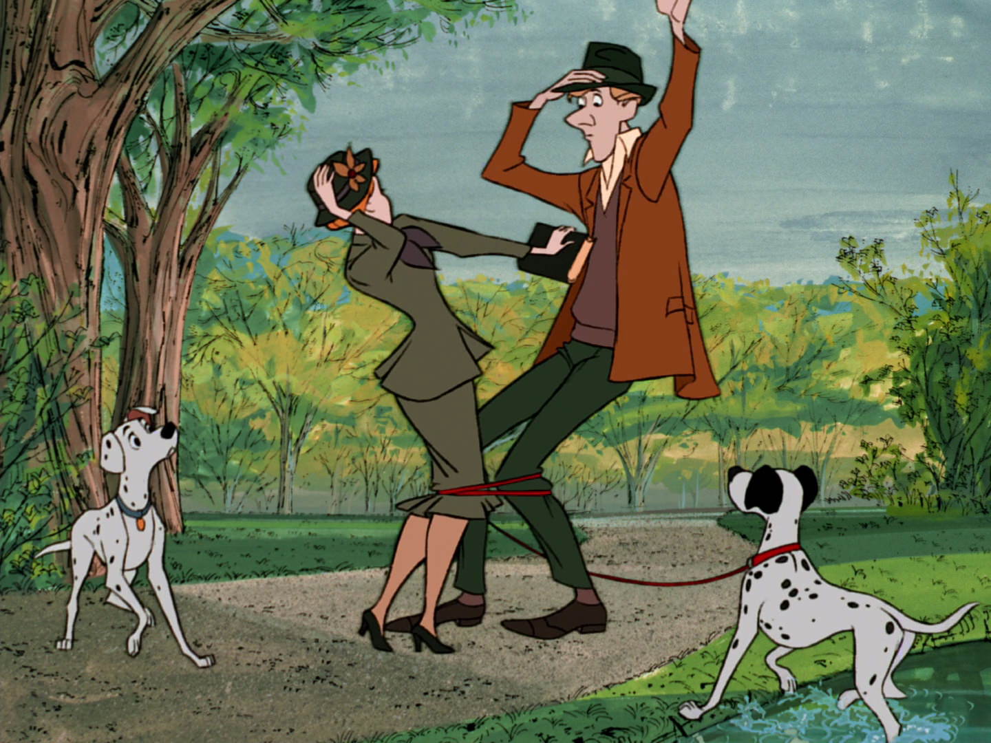 Cena da animação '101 Dálmatas' (1961)