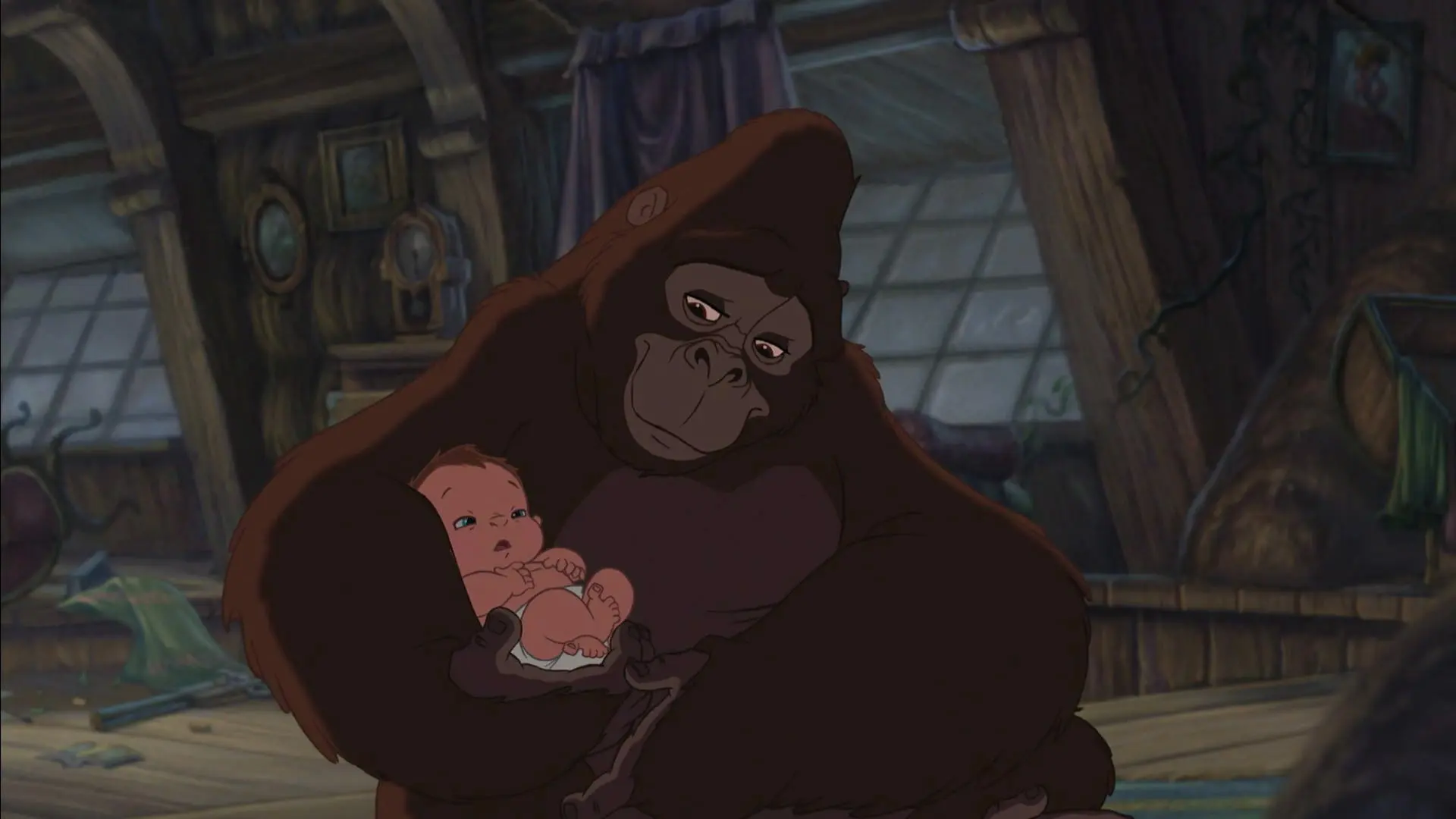 Cena da animação 'Tarzan' (1999)