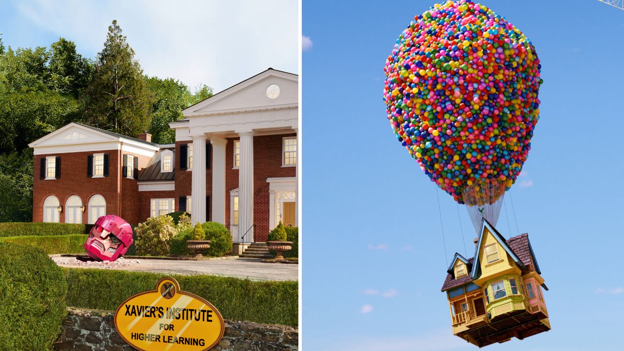 Fãs poderão se hospedar em mansão dos X-Men e casa de UP: Altas Aventuras