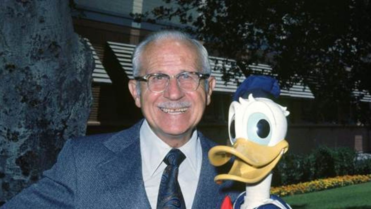 Clarence Nash com Pato Donald