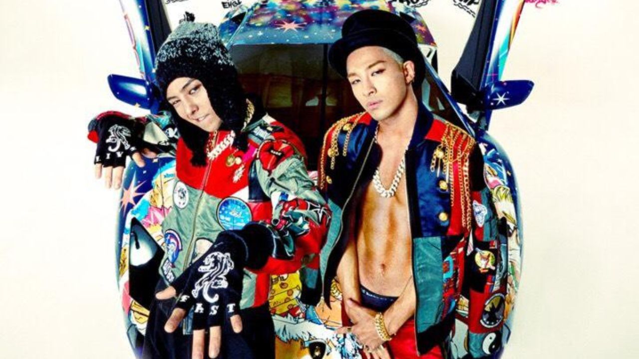 Imagem promocional do single 'GOOD BOY', do duo GD X TAEYANG