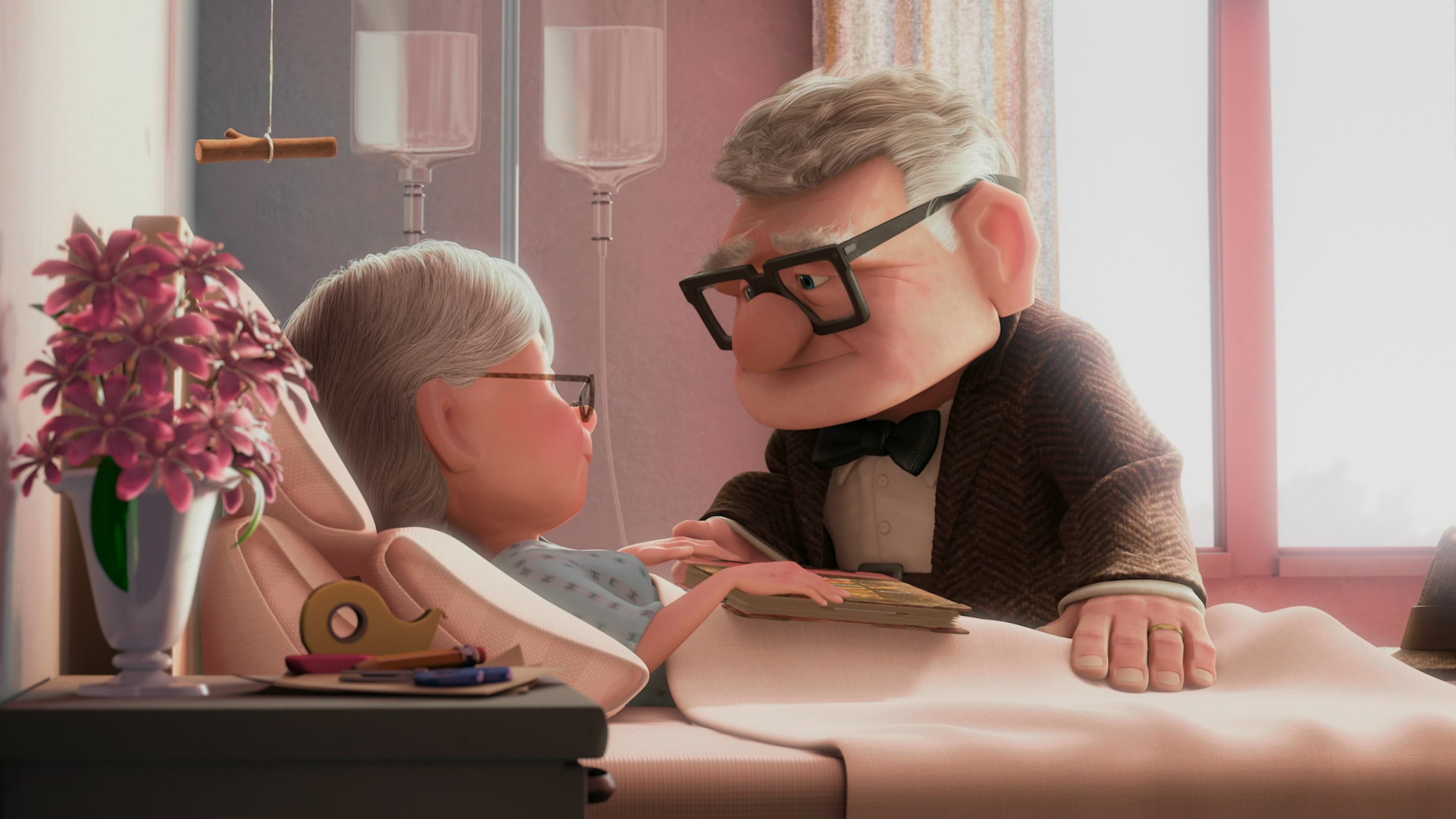 Carl e Ellie em 'Up: Altas Aventuras' (2009)