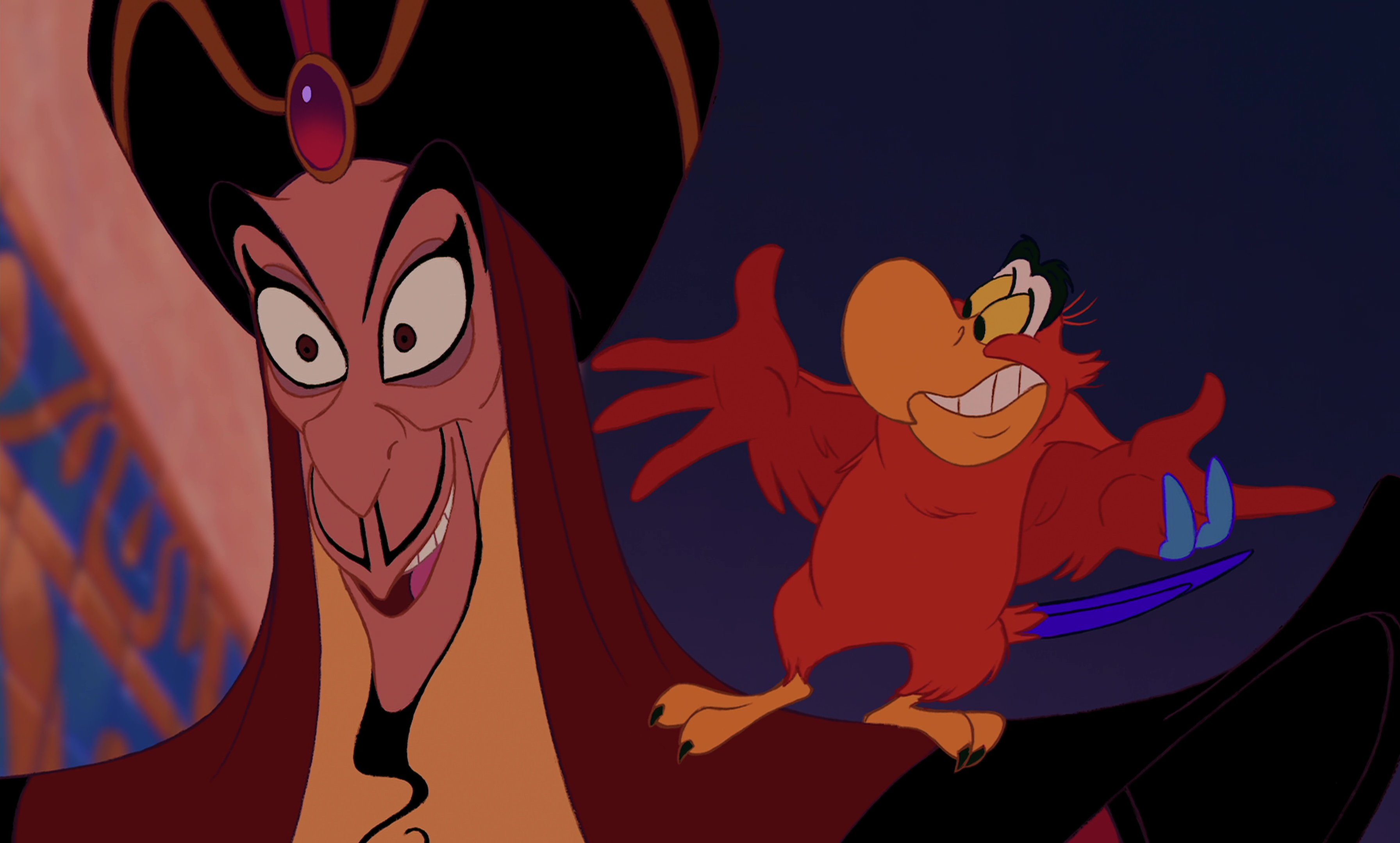 Iago e Jafar, de 'Aladdin' (1992)