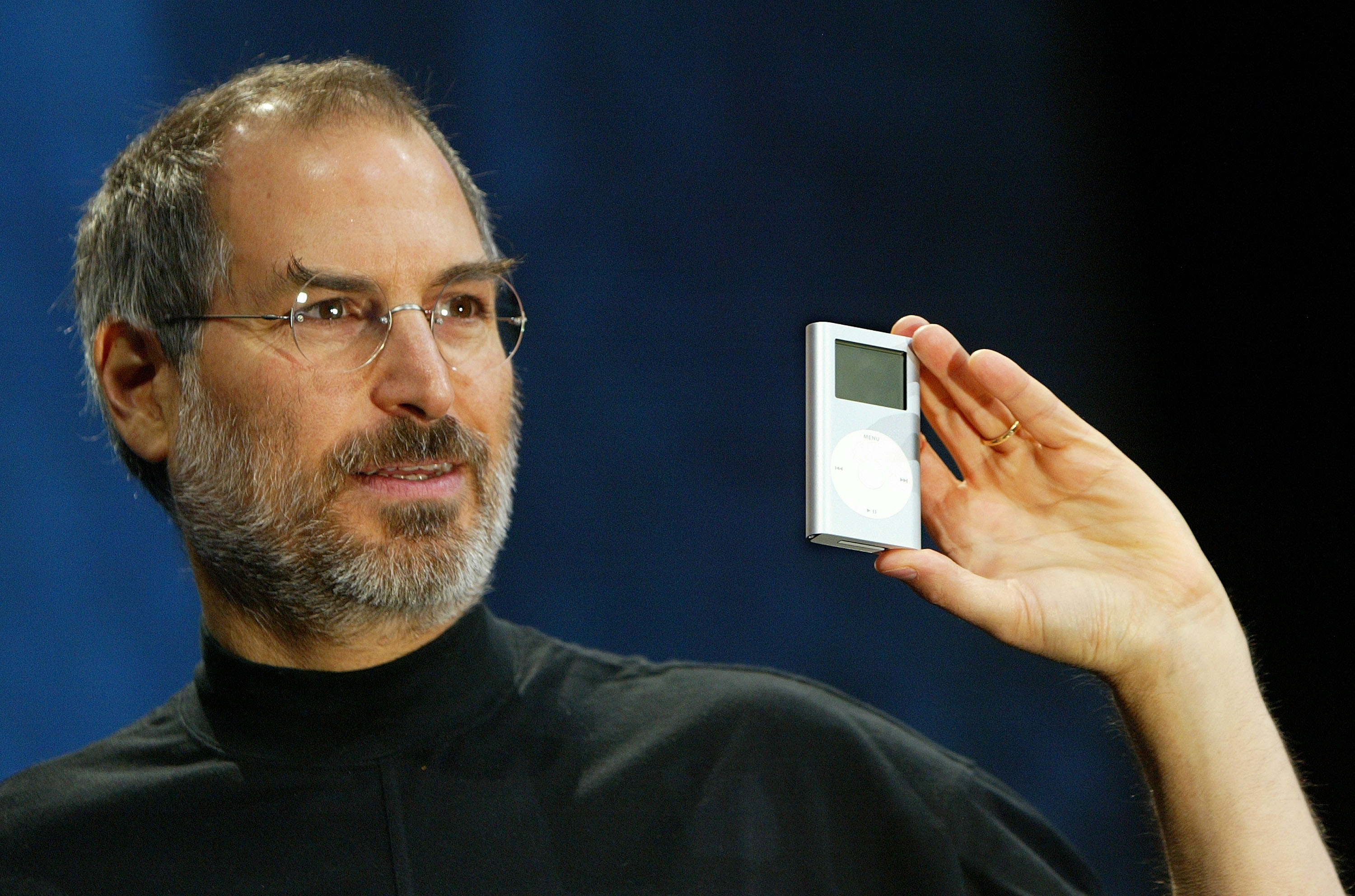 Steve Jobs em evento no ano de 2004