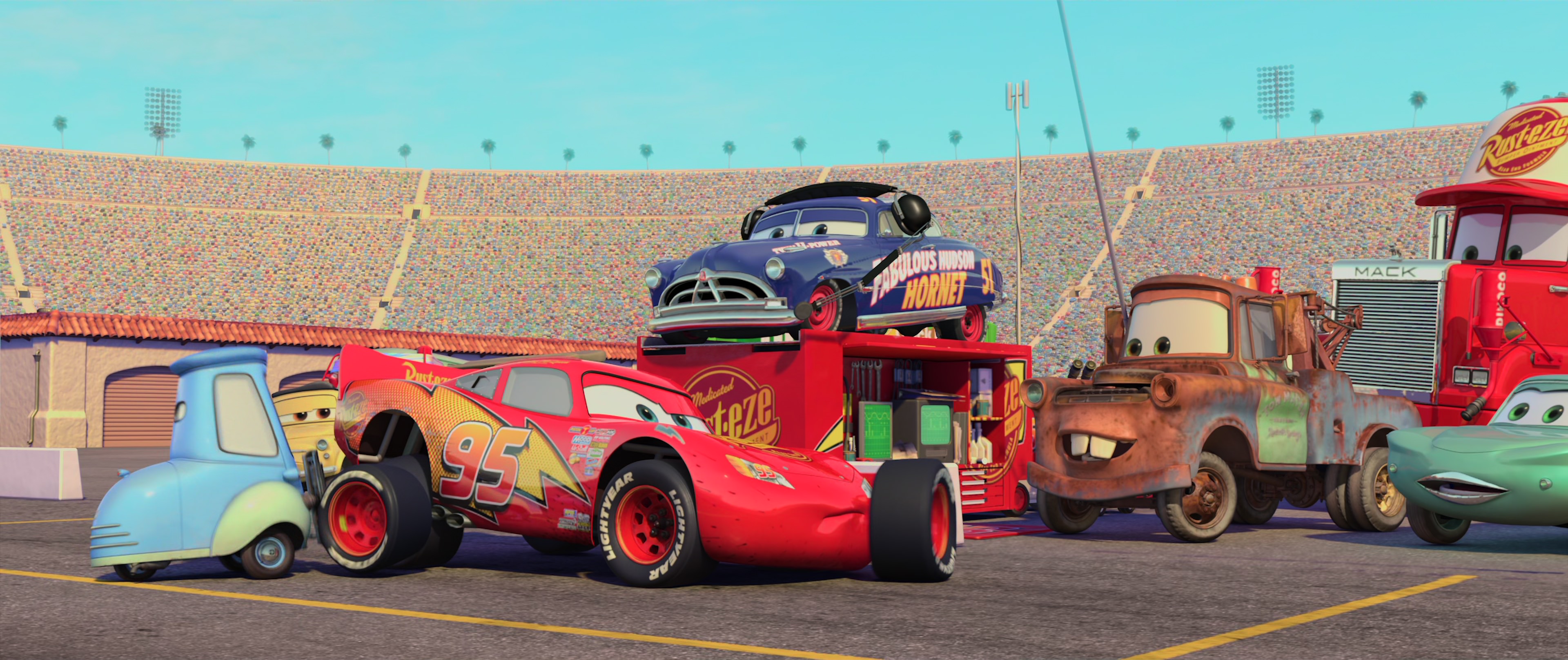 Cena da animação 'Carros' (2006)