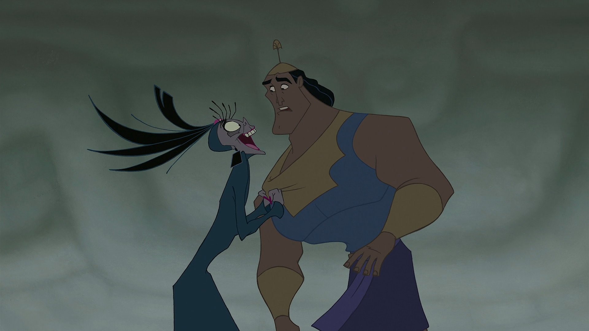 Yzma e Kronk em 'A Nova Onda do Imperador' (2000)