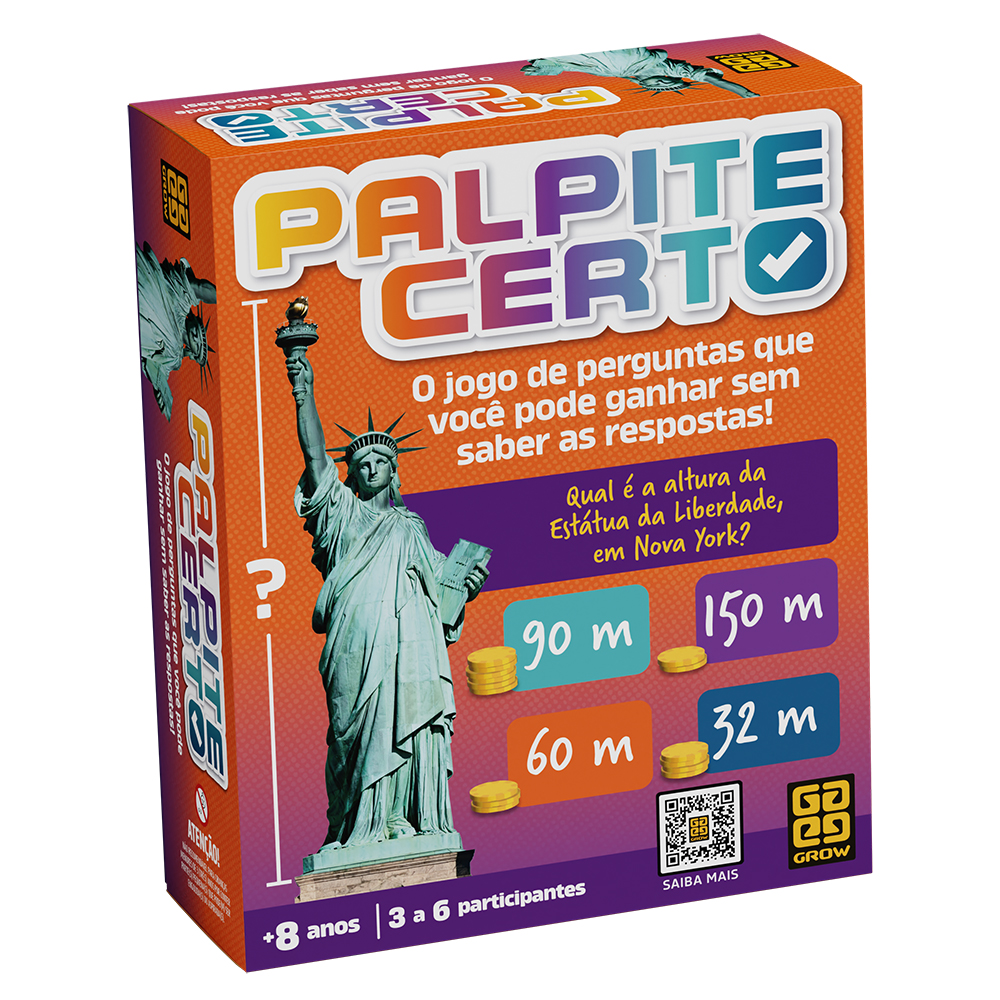 Caixa do jogo "Palpite Certo"