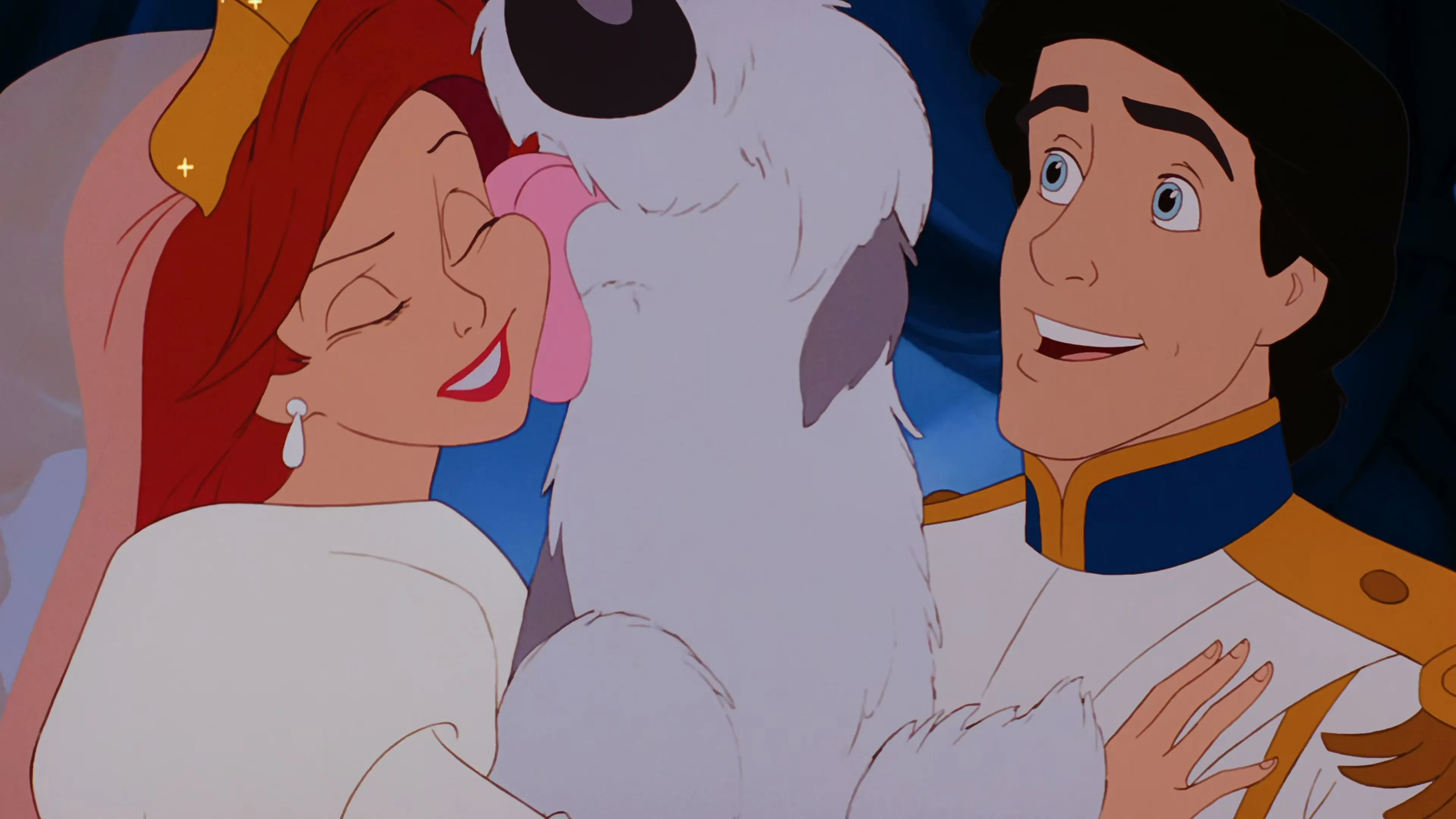 Ariel, Max e Eric em 'A Pequena Sereia'