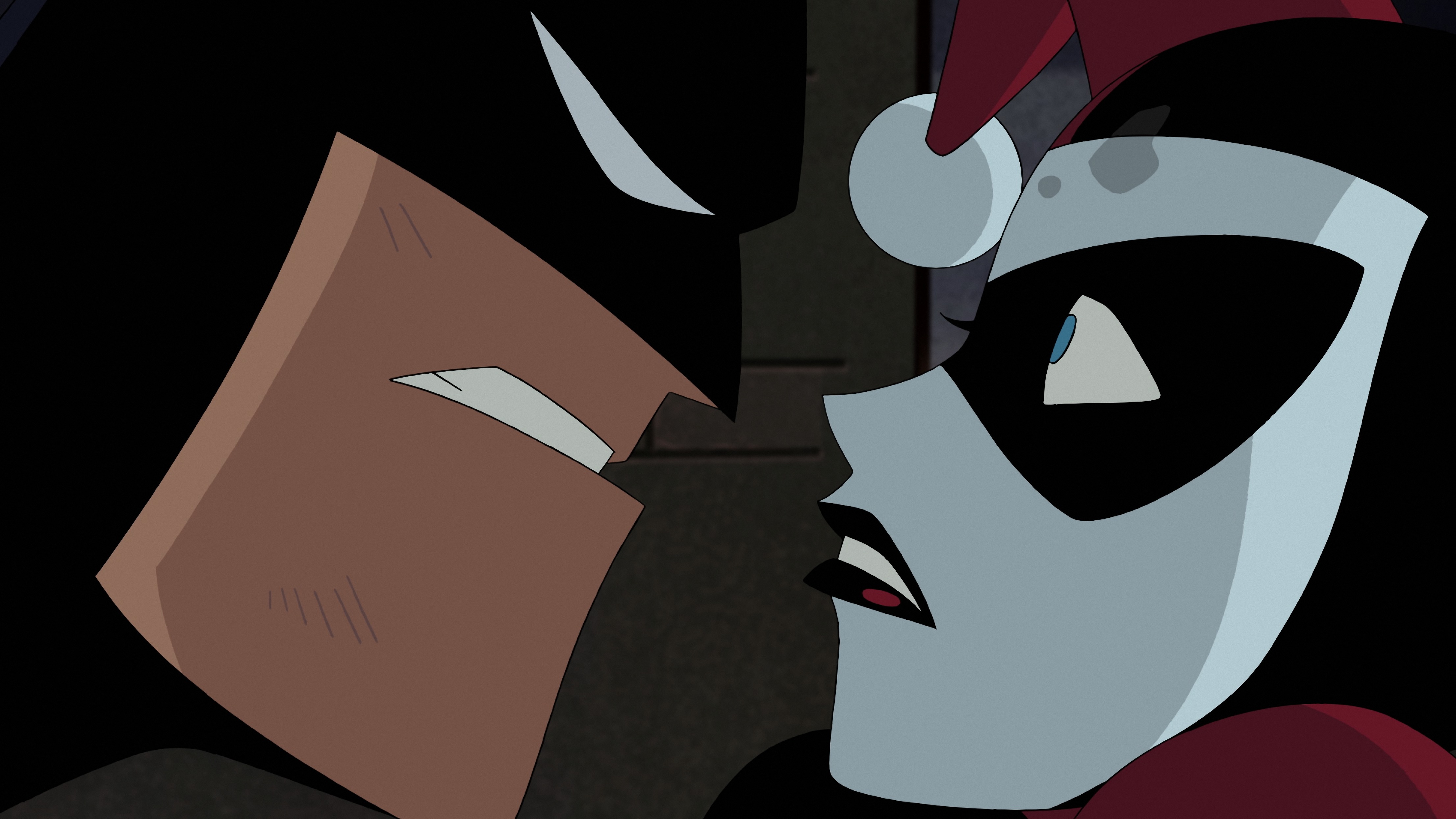 Batman e Arlequina na animação 'Batman e Arlequina: Pancadas e Risadas' (2017)