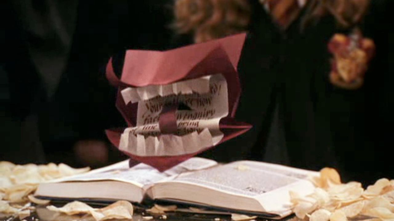 Berrador enviado pela Sra. Weasley a Ron em "Harry Potter e a Câmara Secreta"