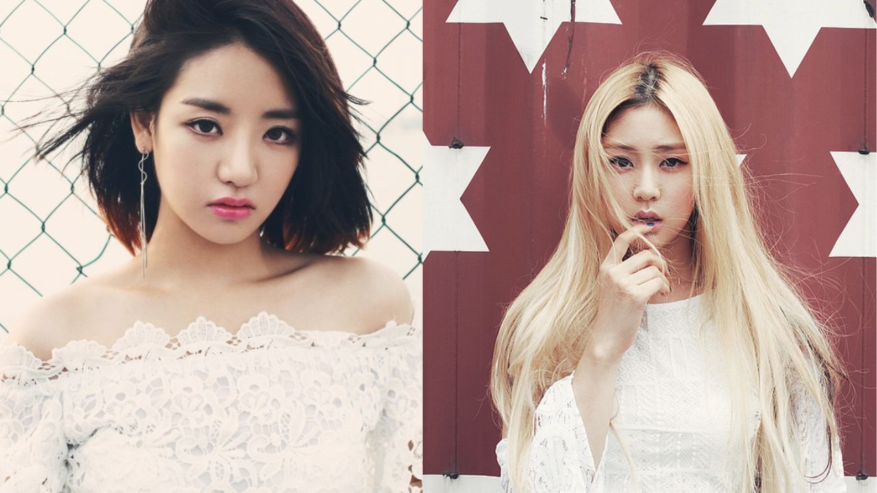 EunB e RiSe, integrantes do Ladies' Code
