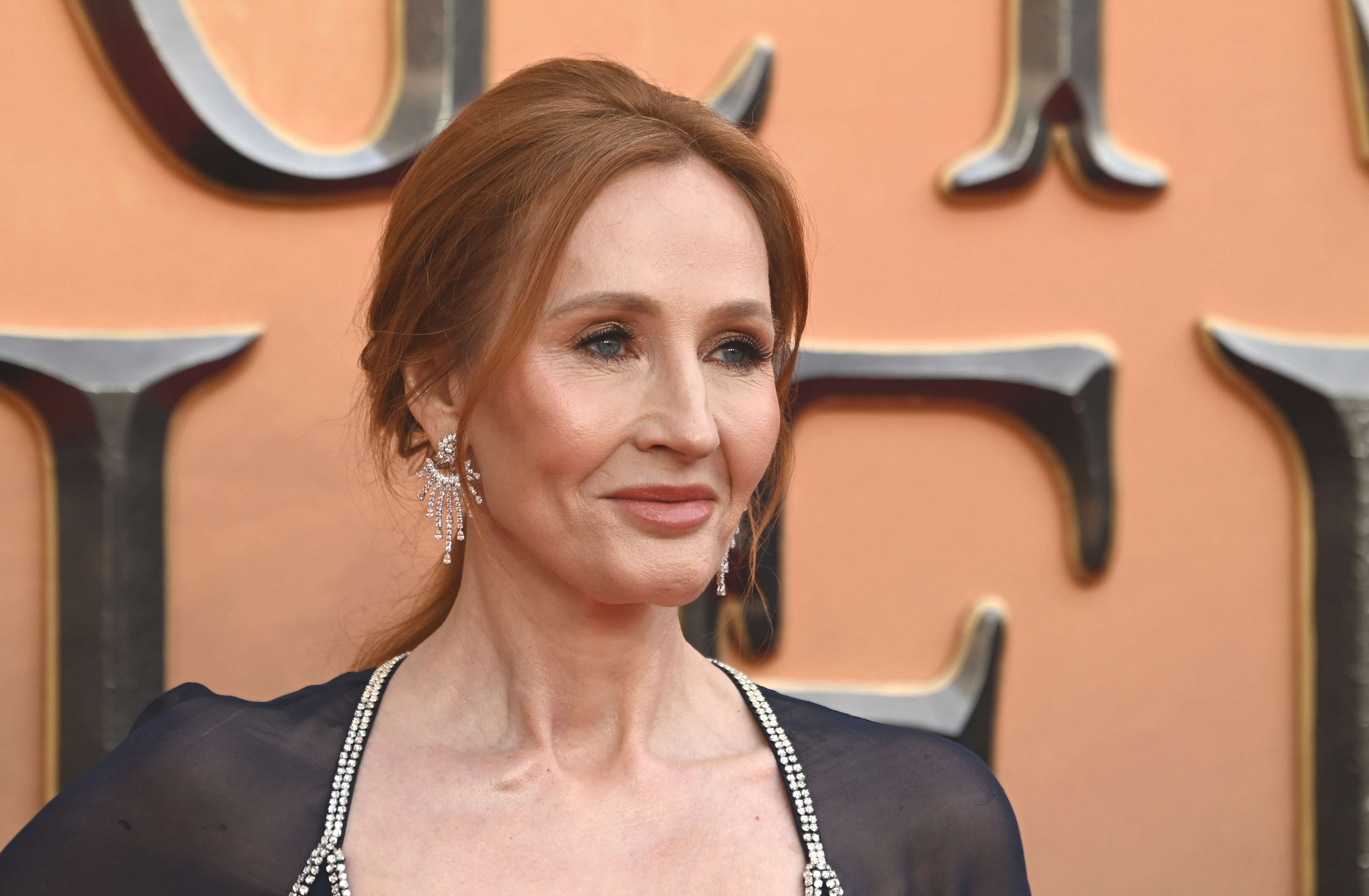 J.K. Rowling na estreia de 'Animais Fantásticos: Os Segredos de Dumbledore' em 2022